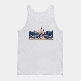 New Orleans Jackson Square Iconic Nola French Quarter Cityscape Travel Lifestyle Tank Top